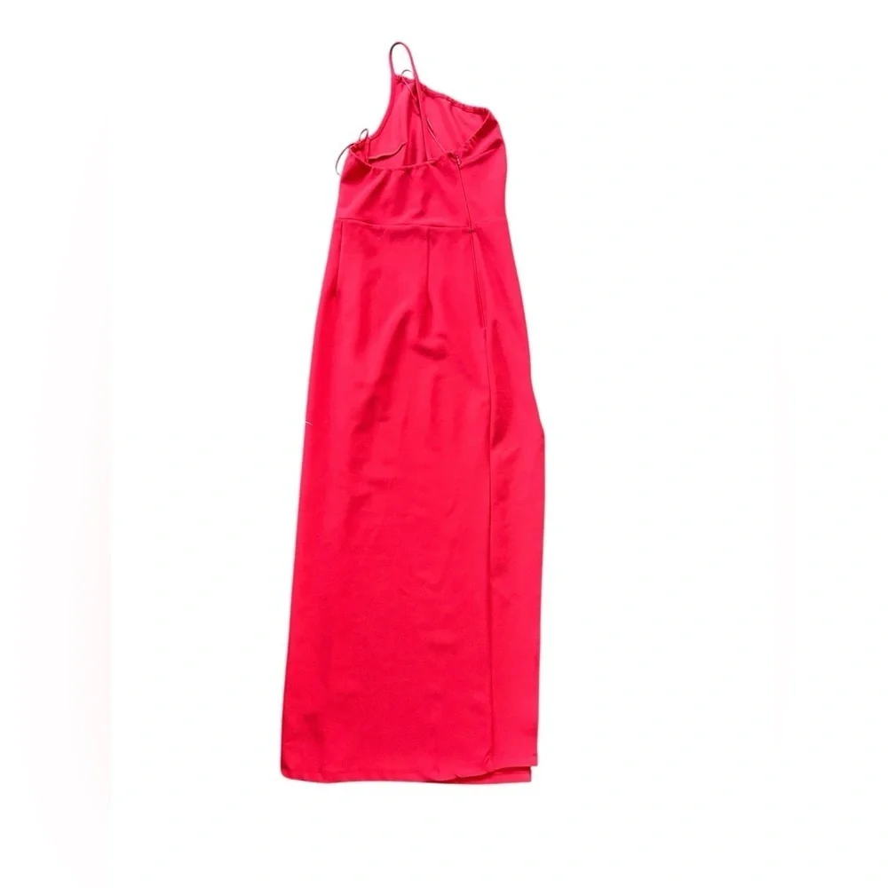 Abercrombie Asymmetrical One-Shoulder Maxi Dress Red Size‎ Small Wedding Guest